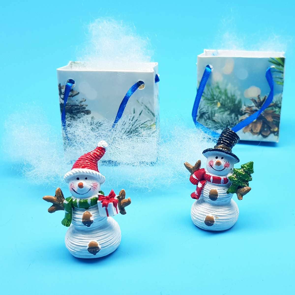 Schneemänner in Geschenktüte Give-aways Weihnachten