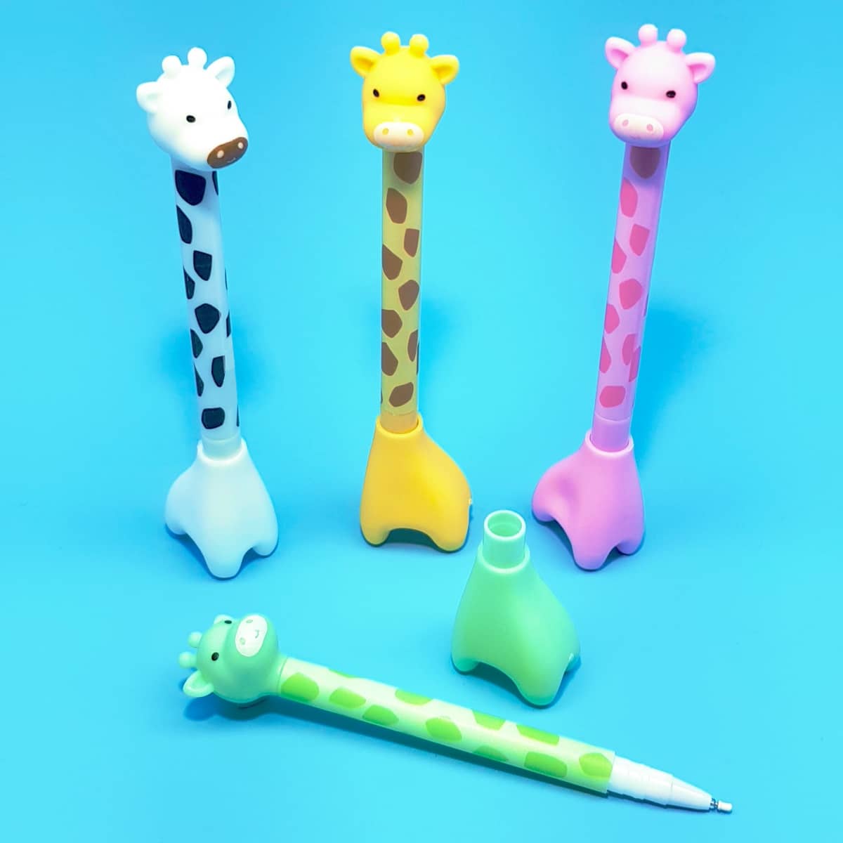 Giraffen Kugelschreiber stehend – kreative Schreibware für Kinder