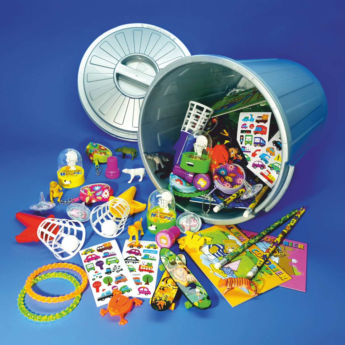 Spielzeugeimer mit 150 Teilen Spielzeugpaket Box Angebote