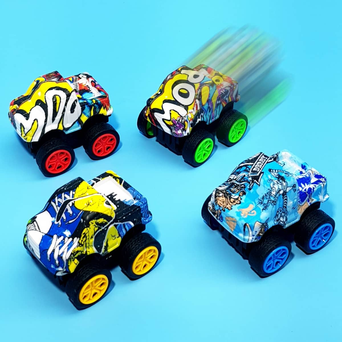 Monster-Trucks mit Rückzug