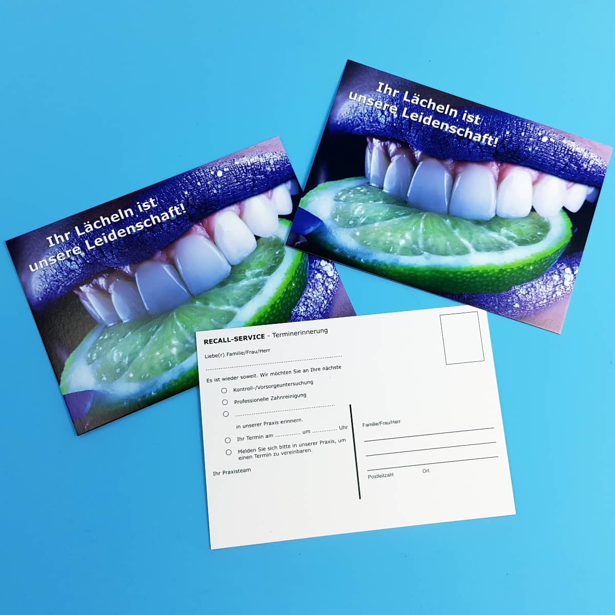 Terminerinnerung Postkarte Zahnarzt
