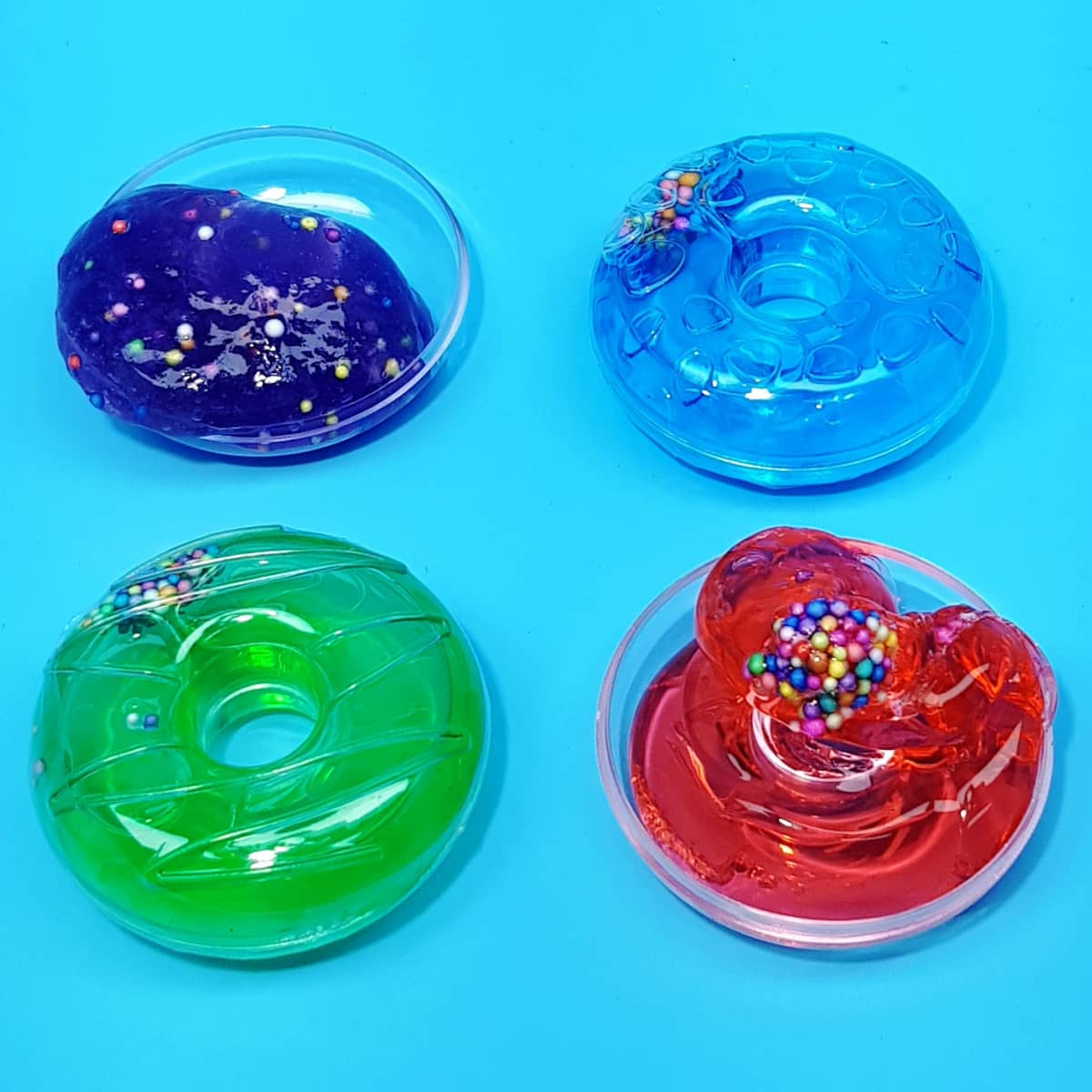 Glitzer Schleim Donut bunt