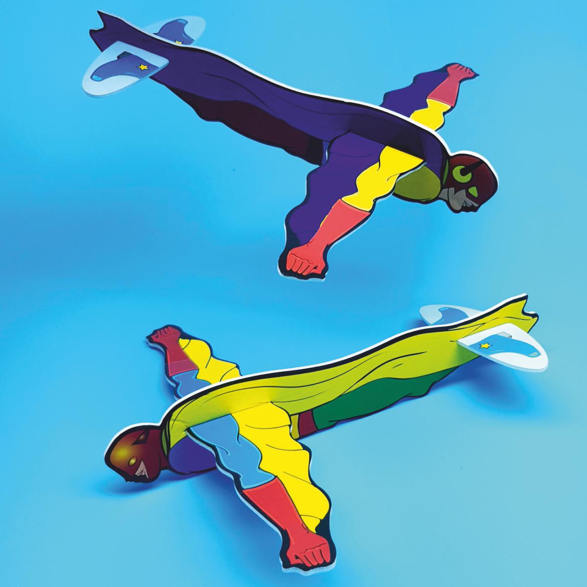 Styropor-Flieger Action-Motiven