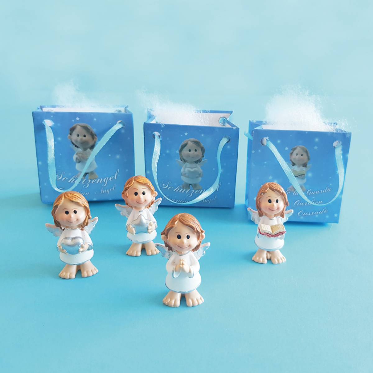 Schutzengel in Geschenk-Tüte Christbaumschmuck