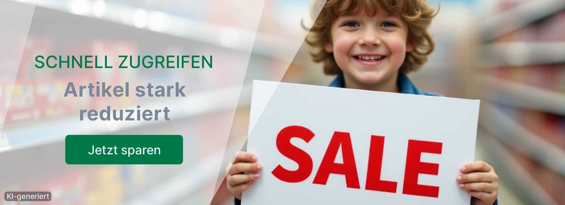 Reduzierte Artikel im Abverkauf zu Sonderpreisen