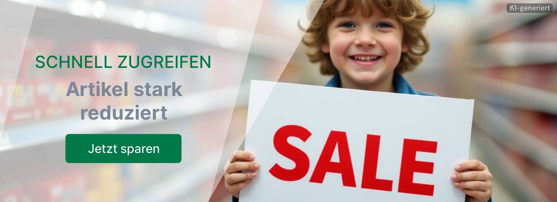 Reduzierte Artikel im Abverkauf zu Sonderpreisen