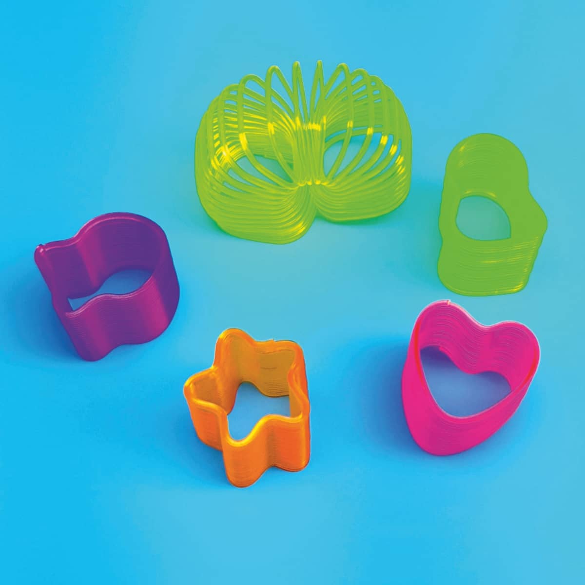 Treppenläufer Slinky bunte Formen und Farben