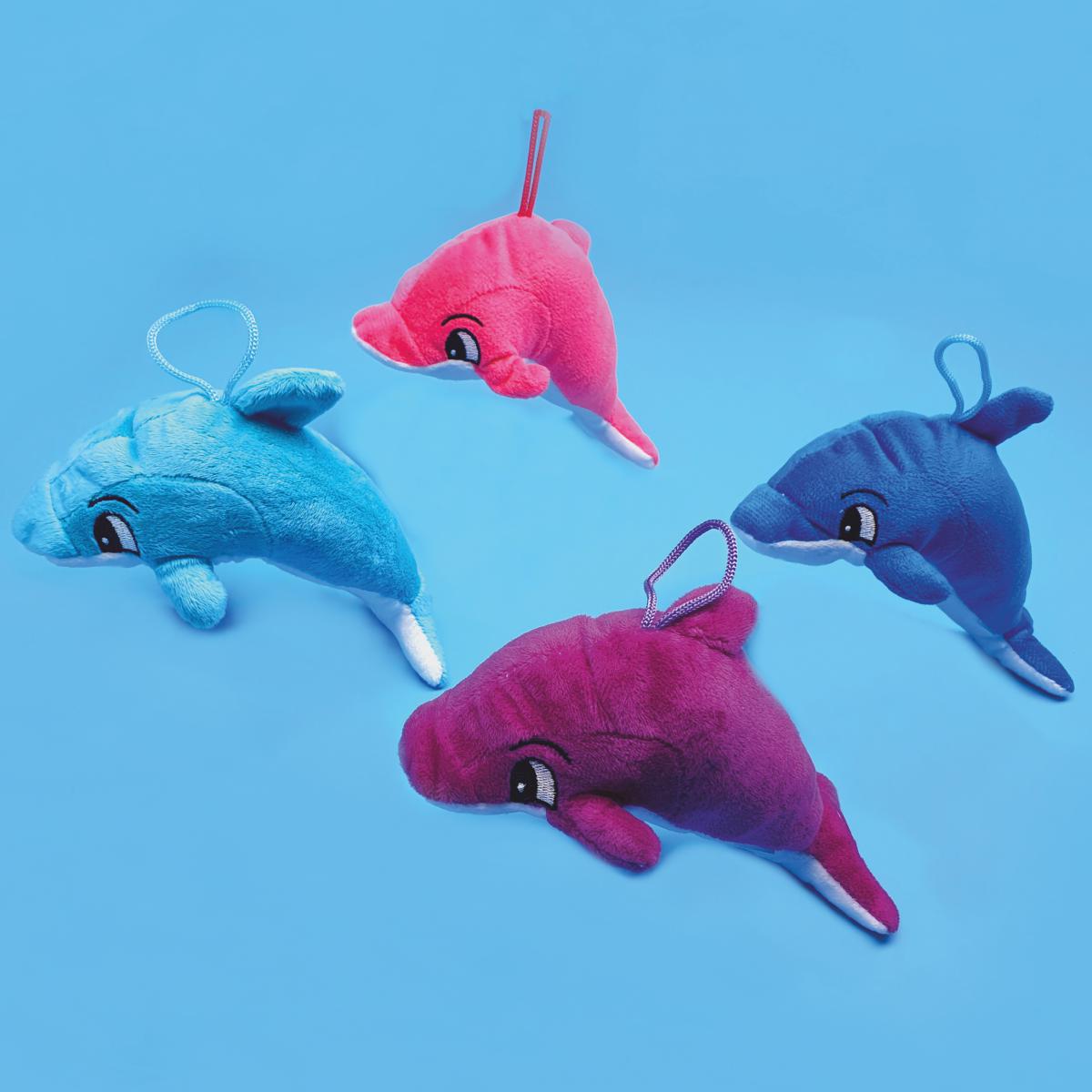 Plüsch-Delfine 4-fach sortiert Kuscheltierchen Delfin