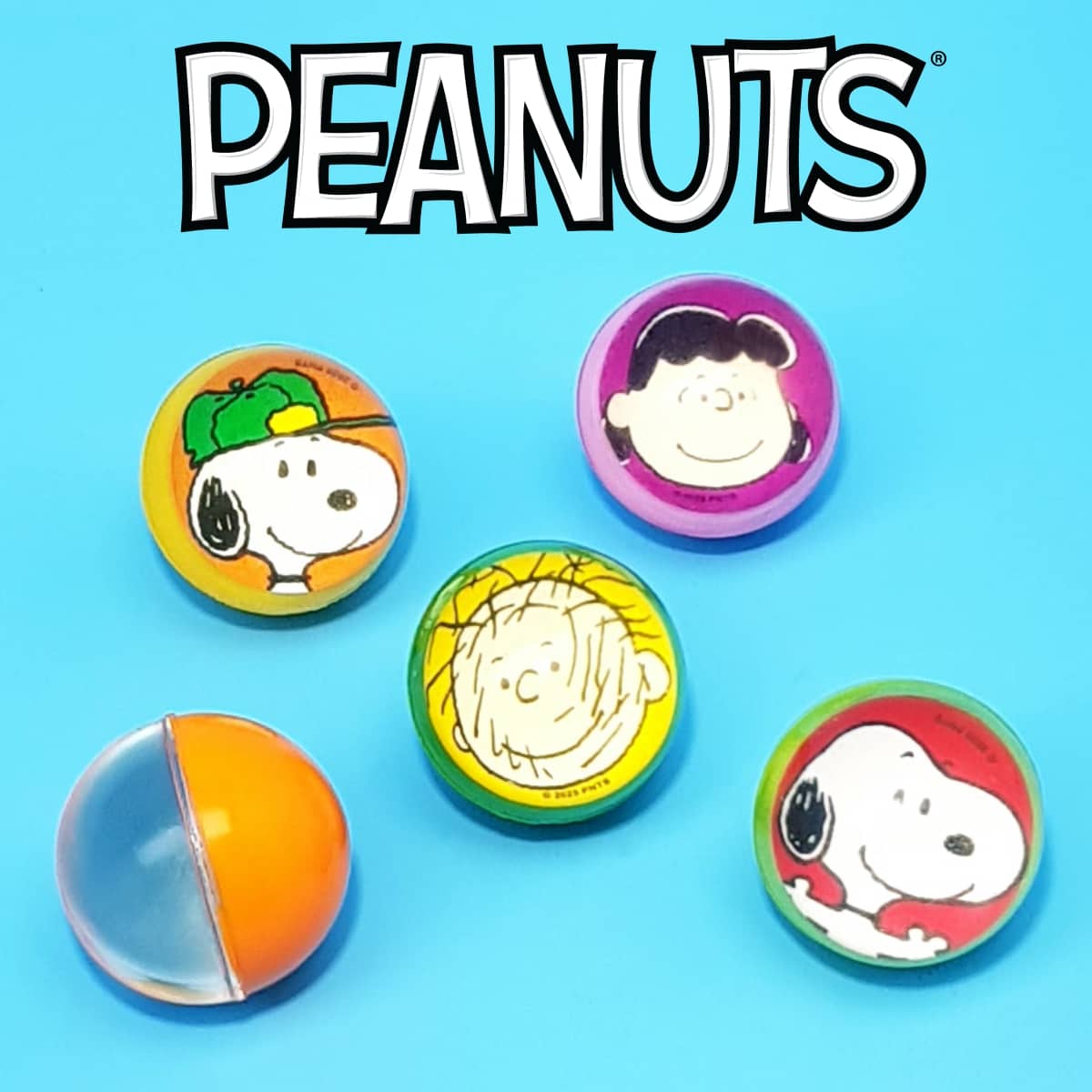 Peanuts-Flummi als Kinderzugabeartikel