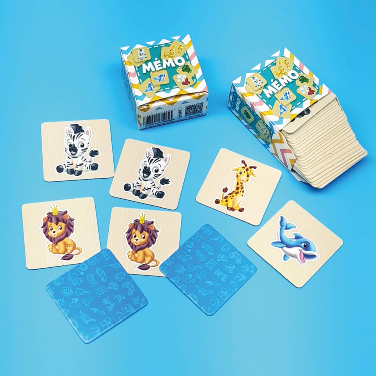 Holz-Memo-Spiel Tiere Memory aus Holz mit vielfältigen Tiermotiven nachhaltige Kinderzugabeartikel