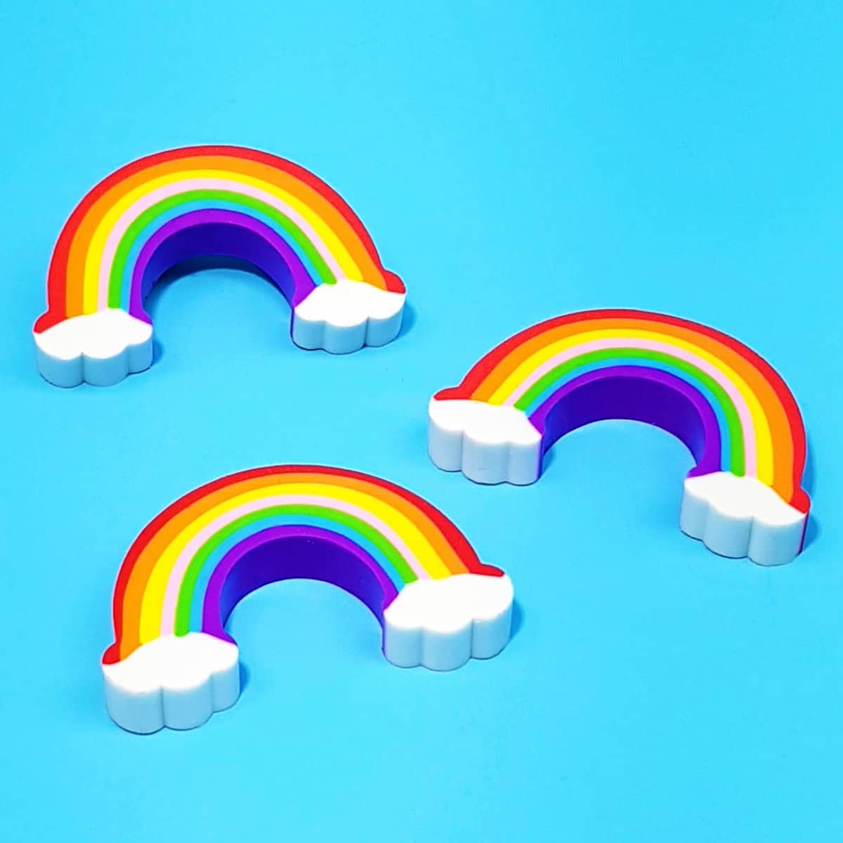 Radiergummi in Regenbogenform