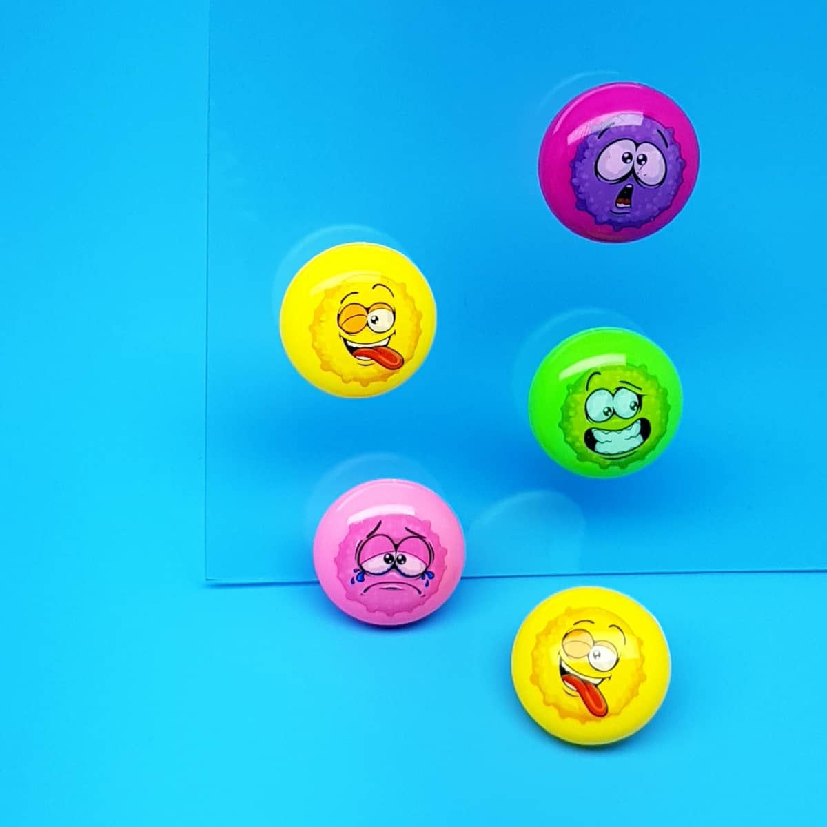 Fensterläufer Smile Kletternde Smileys auf Scheiben