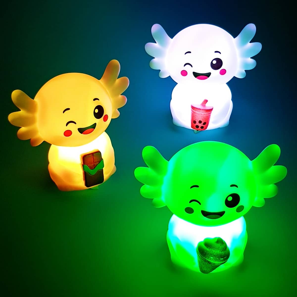 Axolotl Nachtlicht LED leuchtend