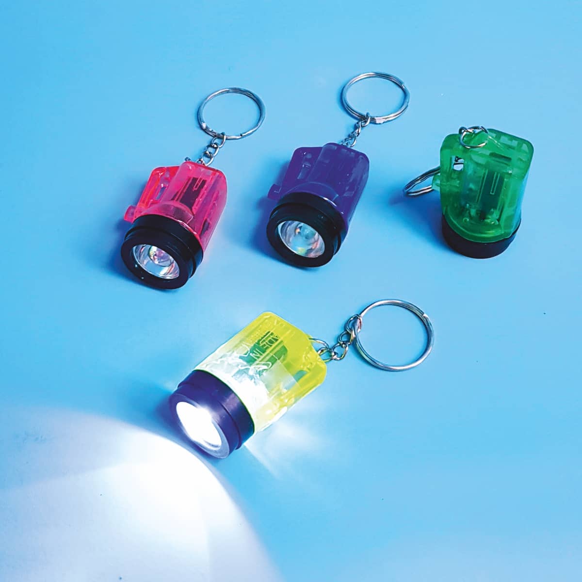 Mini-Taschenlampen LED-Leuchten mit Schlüsselanhänger