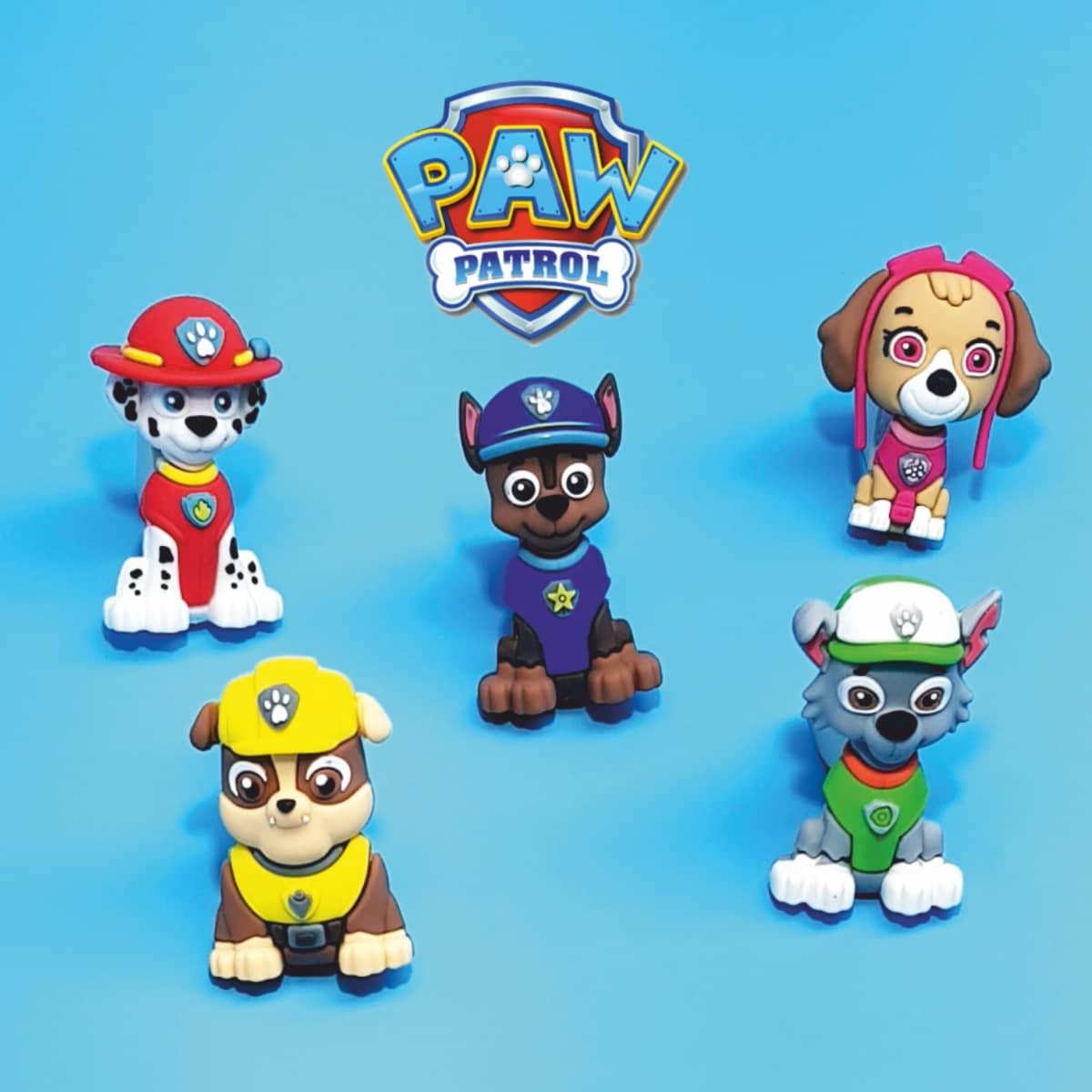 Paw Patrol Sammelfiguren Abenteuerbucht Helfer auf vier Pfoten Chase Marshall Rubble Zouma Skye Rocky original Lizenzware